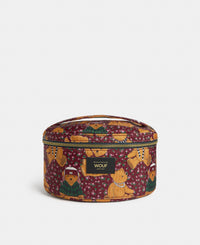 Cozy vanity bag with teddy bear print - Wouf