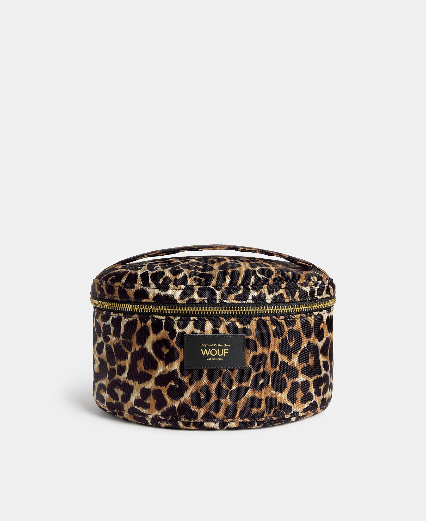 Icon vanity bag with black and brown leopard print - Wouf