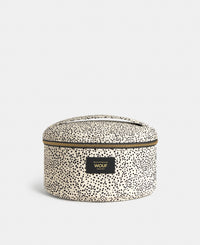Neceser vanity Panna con microestampado en tonos beige y negro - Wouf