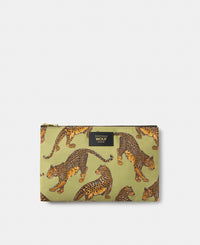 Avo Leopard XL pouch with green and black leopard print - Wouf