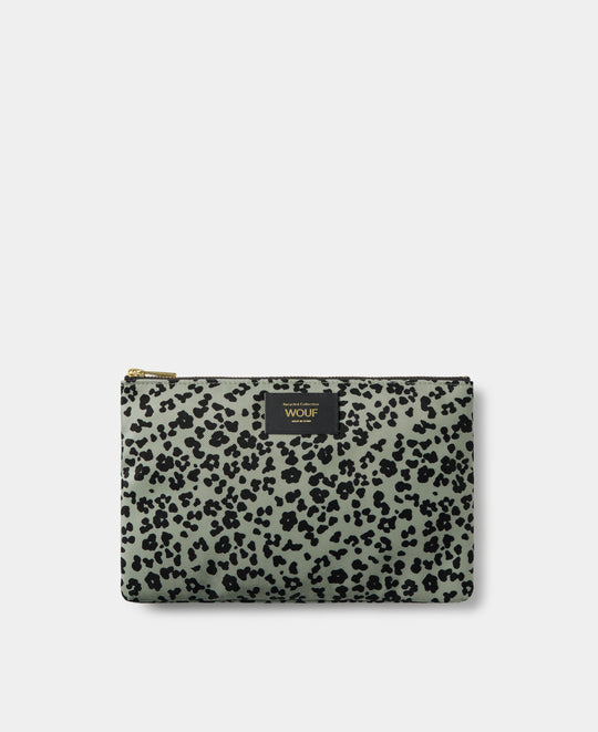 Steel Roar XL pouch with grey and black animal print - Wouf