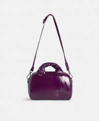 Bowling Bag plum colour with a shiny finish - Wouf