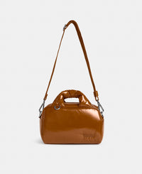 Bowling Bag toasted brown colour with a shiny finish - Wouf