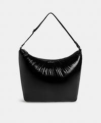 Hobo Bag coloris noir avec finition brillante - Wouf