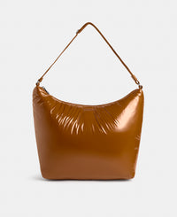 Hobo Bag coloris brun chaud avec finition brillante - Wouf