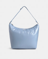 Hobo Bag steel blue colour with a shiny finish - Wouf
