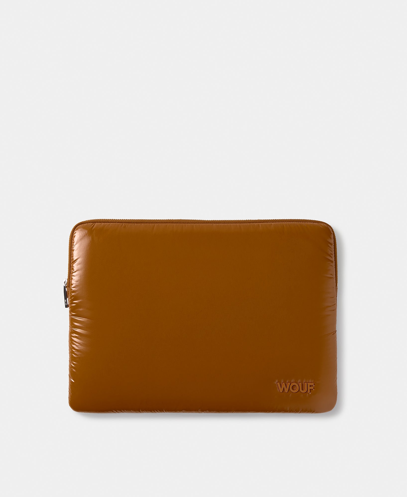 Funda para portátil 13-14 color marrón tostado con acabado brillante - Wouf