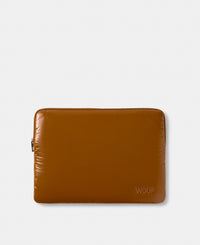 Funda para portátil 13-14 color marrón tostado con acabado brillante - Wouf