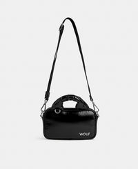 Mini Bag black colour with a shiny finish - Wouf