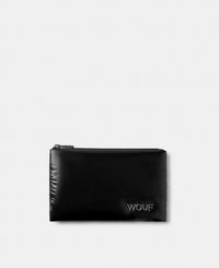 Pouch black colour with a shiny finish - Wouf
