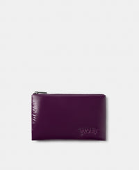 Pouch color ciruela con acabado brillante - Wouf