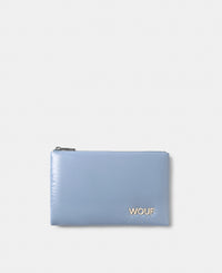 Pouch steel blue colour with a shiny finish - Wouf