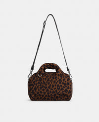Bowling bag with animal print in brown and black tones - Wouf