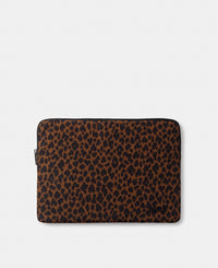 Funda para portátil 13-14 con estampado animal en tonos marrones y negros - Wouf