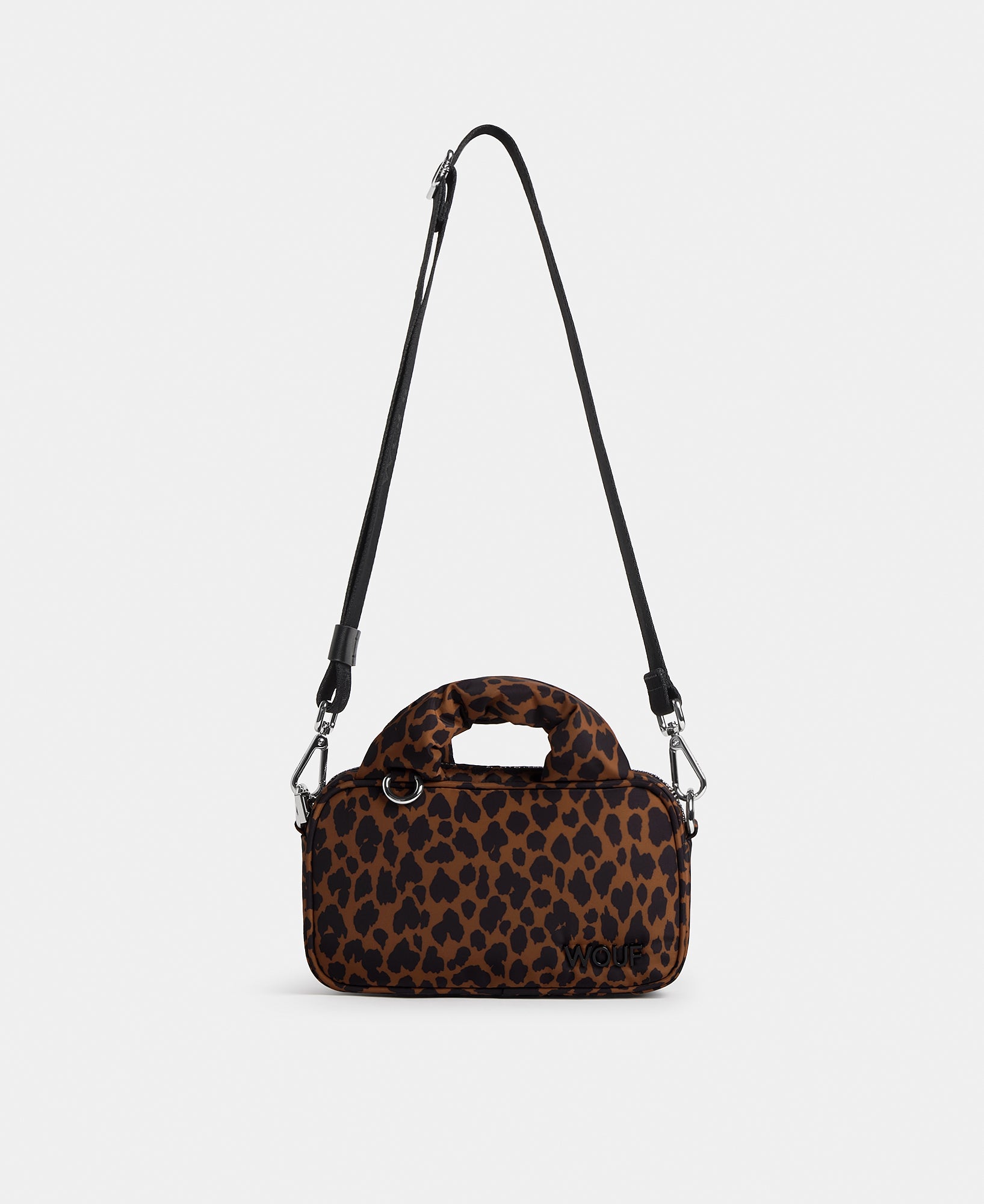 Mini bolso con estampado animal en tonos marrones y negros - Wouf