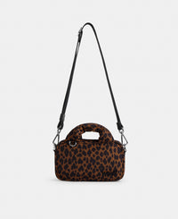 Mini bolso con estampado animal en tonos marrones y negros - Wouf