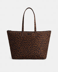 Shopper bag with animal print in brown and black tones - Wouf